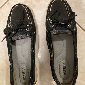 Navy blue Sperry Top Sider Boat Shoes
